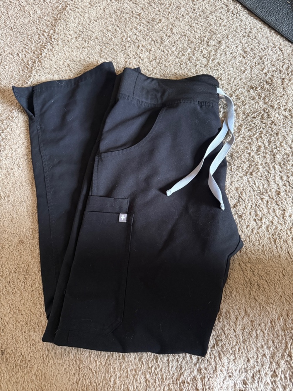 Figs Black Kare Cargo scrub pants